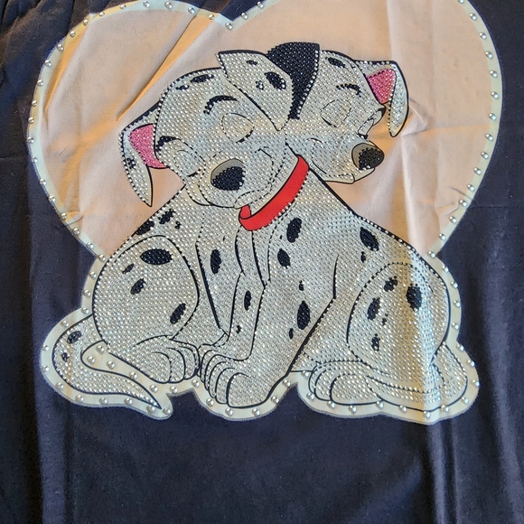 Charming Dalmatian Graphic Tee - Black & White - Picture 2 of 4